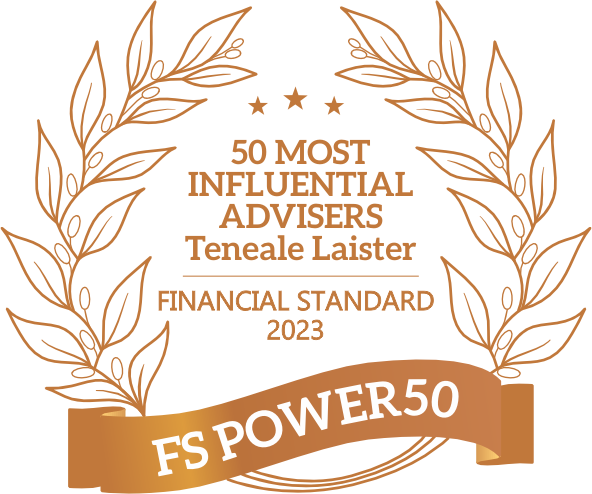 Financial Standard 2023 - 50 Most Influential Adviser Teneale Laiser - Alman Partners True Wealth Mackay & Brisbane