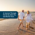 An elderly couple walking on the beach, symbolising financial advice for retirement planning and secure future wealth