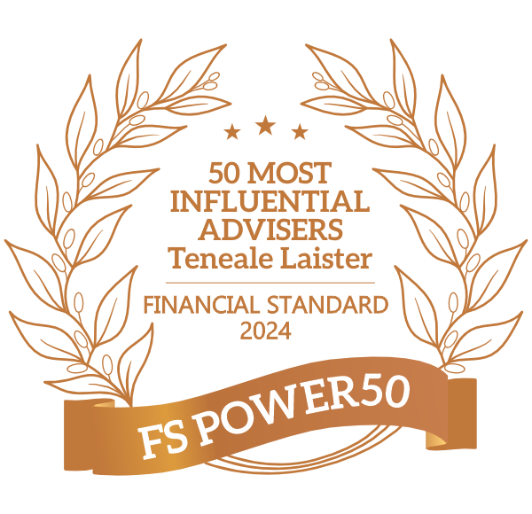 50 Most Influential Advisers Teneale Laister Financial Standard 2024 - FS Power 50 - Alman Partners True Wealth Mackay & Brisbane