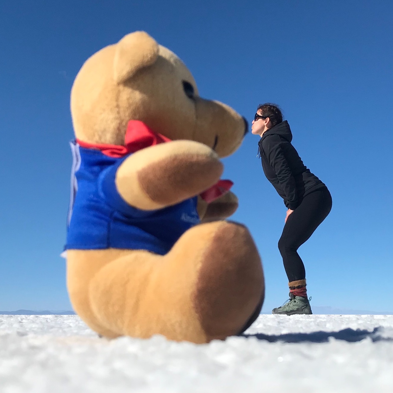 2018 Nick & Lisa Dever Girl and Big AP Bear at Alman Partners True Wealth Mackay & Brisbane