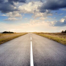 Road and Clouds Road and Clouds