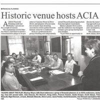 Historic Venue Host 2003 - ACIA Historic Venue Host 2003 - ACIA